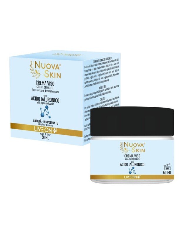 „Nuova Skin“ hialurono rūgšties veido kremas 50ml
