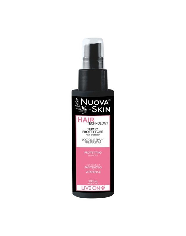 "Nuova Skin" Apsauginis ir blizginamasis purškiamas losjonas prieš tiesinimą, 100 ml