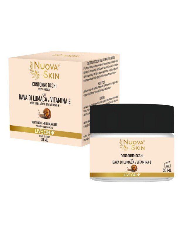 „Nuova Skin“ kremas paakiams su sraigių gleivėmis ir vitaminu E 30ml