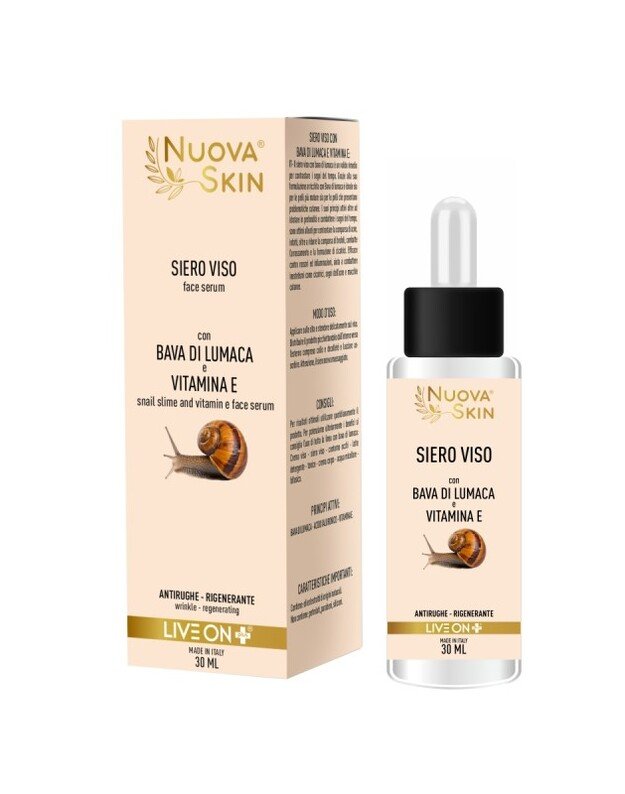 „Nuova Skin“ veido serumas su sraigių gleivėmis ir vitaminu E 30ml