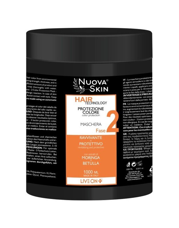 "Nuova Skin" Spalvą apsauganti ir atgaivinanti kaukė, 1000 ml
