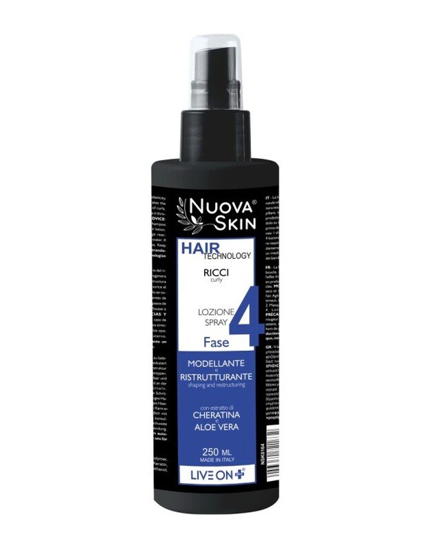"Nuova Skin" Purškiklis garbanoms atgaivinti ir modeliuoti, 250 ml
