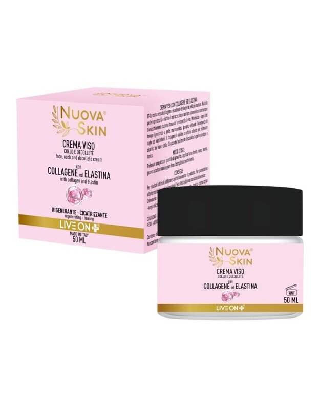 „Nuova Skin“ kolageno ir elastino veido kremas 50ml