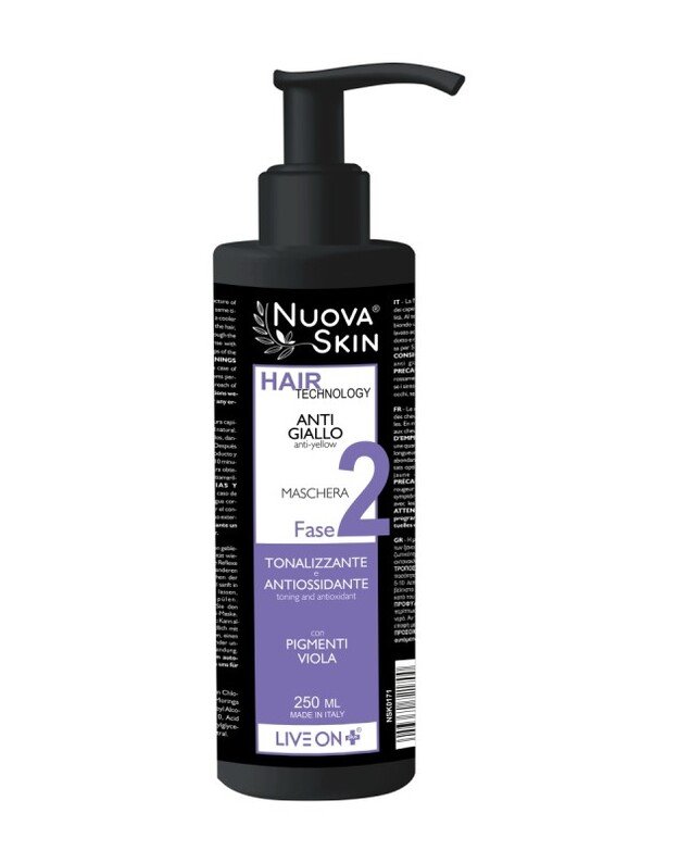 "Nuova Skin" Šviesinamoji kaukė prieš geltonus atspalvius, 250 ml