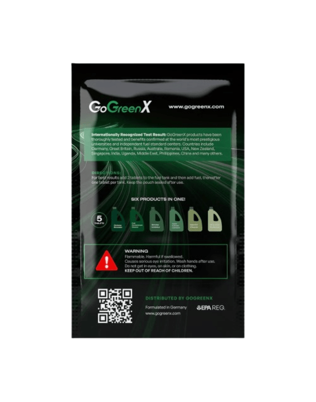 GoGreenX tabletės automobiliams į kurą