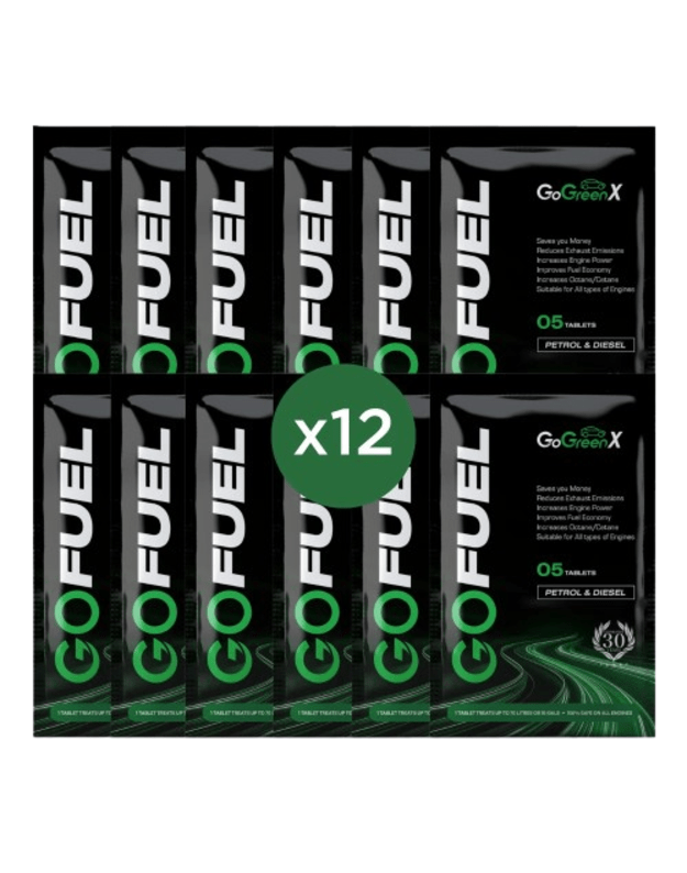 GoGreenX tabletės automobiliams į kurą
