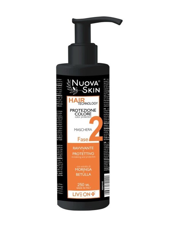 "Nuova Skin" Spalvą apsauganti ir atgaivinanti kaukė, 250 ml