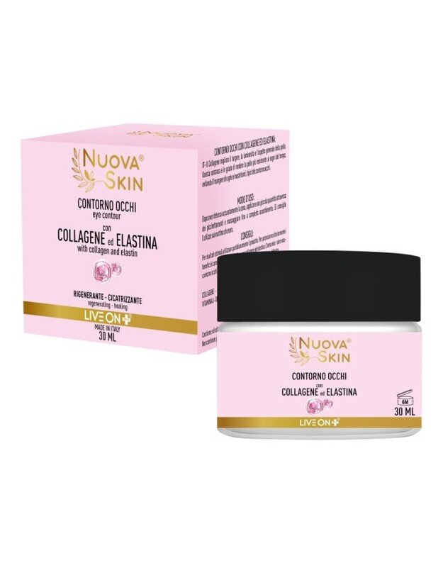 „Nuova Skin“ paakių kremas: kolagenas ir elastinas 30ml