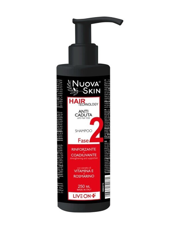 "Nuova Skin" Regeneruojantis šampūnas nuo plaukų slinkimo 250 ml